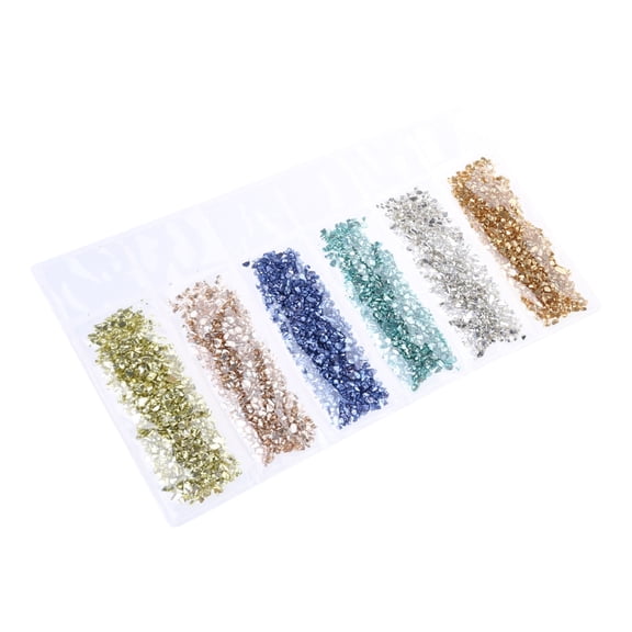 WINDLAND Crushed Glass for DIY Crafts Irregular Stone Nail Arts Resin Mold Jewelry Making