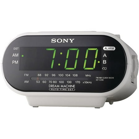 clock sony radio fm am icf c318 alarm dual automatic camera nanny volt dream dvr hidden import built surveillance