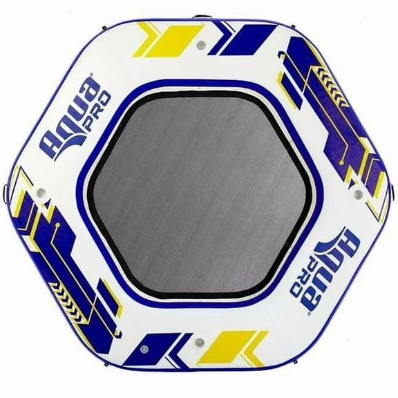 Aqua Leisure  10 ft. Hexagonal Inflatable Island with Mesh Drop Stitch