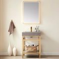 thumbnail image 2 of Miseno 702524-TB-WK Funes 24" Free Standing Single Basin Vanity Set - Matte Black / Gray, 2 of 7