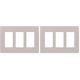 thumbnail image 1 of Placa de Pared Lutron 3 Módulos Decorativa Taupe Satinado Paquete de 2, 1 of 4