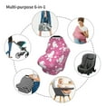 thumbnail image 7 of Fotbe Cute Poodle Dog Pattern Car Seat Covers for Babies, Nursing Breastfeeding Cover Infant Carseat Canopy, Soft Stretchy Carrier Cover, 7 of 7