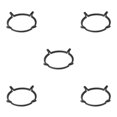 thumbnail image 2 of Dalazy Versatile Stove Stand Rack for Milk Pot Holder Efficient Kitchen Supplies Wok Rack for Cooking Stove Style A 5Set, 2 of 6