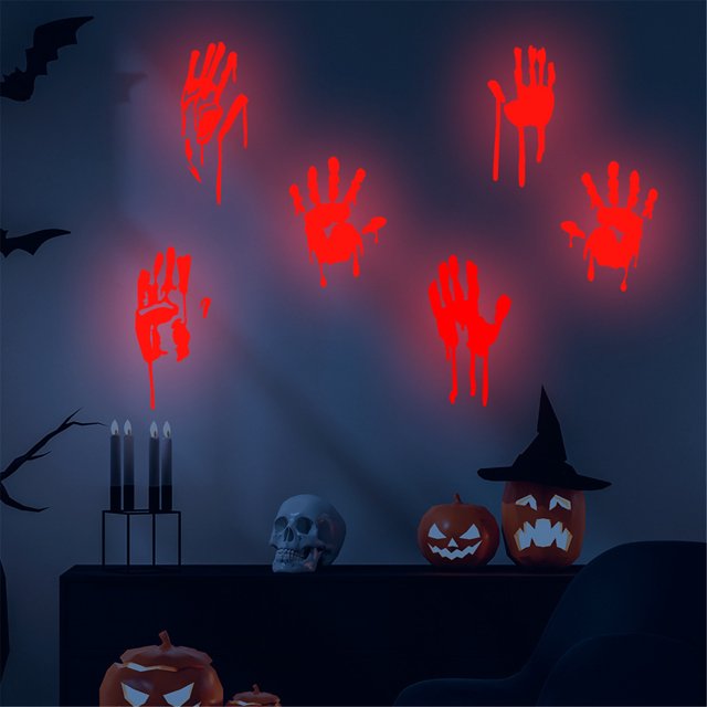 WREESH Removable Luminous Wall Sticker Home Halloween Decoration Fluorescent Stickers
