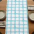 thumbnail image 5 of Table Runners 60 Inches Long Dress Scarves, Blue Plaid Farmhouse Kitchen/Dining Table Runner, Small Coffee Tablerunners, Farmhouse Buffalo Check Stripes Modern Geometric 13x60 Inch, 5 of 9