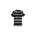 thumbnail image 1 of Aeropostale - Polo de rugby A87 a rayas para hombre, gris, grande Aeropostale  polo, rugbi, 1 of 1