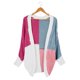 thumbnail image 5 of Pntutb Moda Mujer Otoño Invierno Contraste Color Cárdigan Manga Larga Suéter Cárdigan Chaqueta tops Rollbacks Pntutb Pntutb-3970, 5 of 6