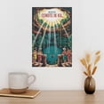 thumbnail image 3 of Vintage Retro Travel Poster Wall Decor Cenote Ik Kil Merida Mexico Family Travel Swimming Jungle Print Print Poster, 3 of 8