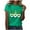 Green, variant on Fesfesfes Women's T Shirts Women Casual St. Patrick's Day Printed Short Sleeve Round Neck Pullover Blouse T-shirt Tops T Womens 12(XXL)