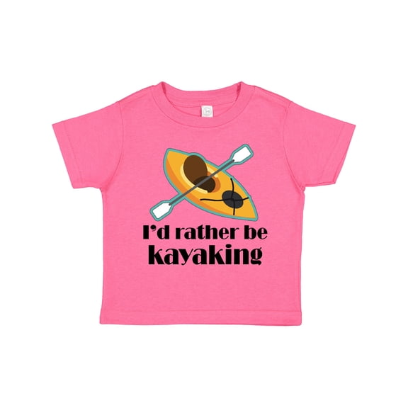 Inktastic Kayak Id Rather Be Kayaking Boys or Girls Toddler T-Shirt