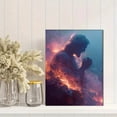 thumbnail image 2 of Qisvanset Jesus Praying in Fire Canvas Wall Art 15.75x11.81 Inches, 2 of 8