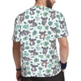 thumbnail image 2 of Rocae Bears and Tropical Leaves for Men's Mesh Quick-Dry Short Sleeve Workout T-Shirt,Mens Crew Neck Tee Lightweight Soft Classic T Shirts Medium, 2 of 9
