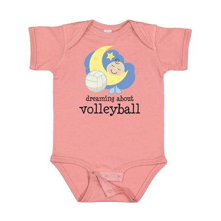 

Inktastic Dreaming About Volleyball Gift Baby Boy or Baby Girl Bodysuit
