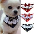 thumbnail image 2 of Reheyre Eye-Catching Delicate Texture Pet Bib Bandanas - Tear-Resistant Cloth Decorative Bibs for Home, 2 of 8