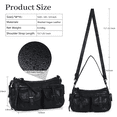 thumbnail image 3 of Angel Kiss Hobo Purses for Women Crossbody Shoulder Bag Ladies Multi Pocket Handbags with Adjustable Shoulder Strap | Soft Vegan Leather, 3 of 5