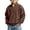 Brown, variant on XEGLSBU Boys Zip Sweatshirt with Classic Knit Solid Color Jacket without Hood Comfort Soft Daily Wear Autumn Winter Black Size 11-12 Years