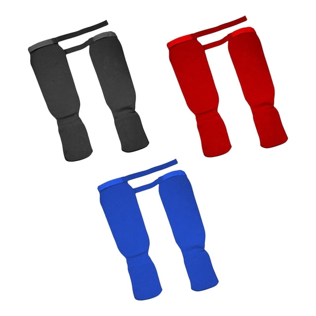 3 pares de Espinilleras Zulema Protección para empeine Medio rojo Zulema Espinilleras para empeine