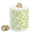 thumbnail image 2 of Artichoke Piggy Bank, Sketch of Super Food Vegetables in Hand Drawn Style Nutritious Food Art, Ceramic Coin Bank Money Box for Cash Saving, 3.6" X 3.2", Apple Green, by Ambesonne, 2 of 4