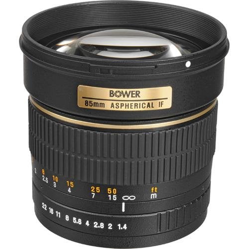 Bower SLY85S High-Speed Mid-Range 85mm f/1.4 Telephoto Lens for Sony