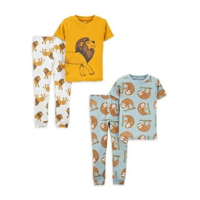 Child of Mine by Carter's Baby and Toddler Boy Snug-Fit Short-Sleeve Pajama Set, 4-Piece, Sizes 12M-5T