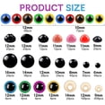 thumbnail image 2 of Set de ojos y narices de seguridad Fulasiteu 1100PCS para amigurumi, 2 of 8