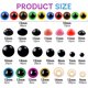 thumbnail image 2 of Set de ojos y narices de seguridad Fulasiteu 1100PCS para amigurumi, 2 of 8