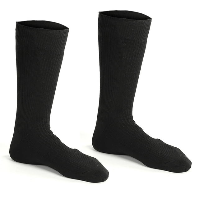 Battery Heated Socks, 50 Degrees Celsius Consistent Heat Temperature Socks Carbon Fabric Silk Heating Socks Electric Heated Socks, Breathable Battery Heated Socks Well Padded