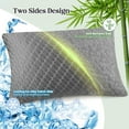 thumbnail image 3 of Puredown Memory Foam Pillows King Size Set of 2，Temperature Regulating Reversible Cooling Pillow for Sleeping, 2 pack Adjustable Cube Pillow for Side Sleepers, Back, Stomach, Hot Sleepers, Black, 3 of 8