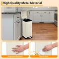 thumbnail image 6 of Babevy 30L Kitchen Garbage Cans Trash Can, with Soft-Close Lid,Removable Inner Bucket, Foot Pedal, for Home Office Bathroom, 6 of 7