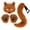 Red, variant on HNMKIU Festive Halloween Set With Realistic Furry Gloves And Tail For Cosplay Celebrations Accessories For Adults Party Themed Events Red - One Size