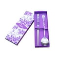 thumbnail image 2 of 2Pcs Portable Metal Tableware Outdoor Picnic Camping Cutlery Chopsticks Spoon, 2 of 9
