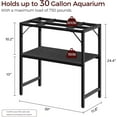 thumbnail image 3 of Fish Tank Stand, Aquarium Stand with 2-Tier Storage Shelves, Heavy Duty Breeder Turtle Terrarium Stand Rack for Home Office, 3 of 17