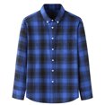 thumbnail image 1 of Crew Clothing Mens Long Sleeve Classic Check Flannel Shirt, 1 of 1