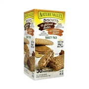 Nature Valley Biscuits, Cinnamon with Almond Butter/Honey with Peanut Butter, 1.35 oz Pouch, 30/Carton, Ships in 1-3 Business Days