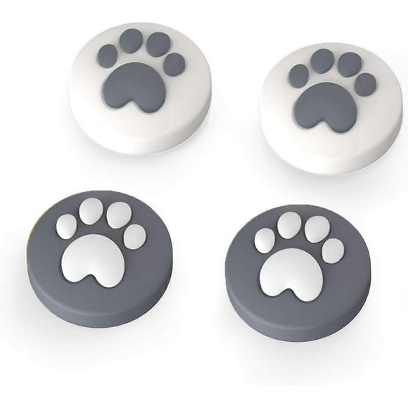 4pcs (gray)-smart thumb grips for Nintendo