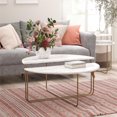 thumbnail image 2 of Table basse Athena de Novogratz, marbre blanc, 2 of 9