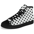 thumbnail image 5 of Aidianart Womens Polka Dot High Top Canvas Sneakers High Top Shoes Size 14.5, 5 of 5