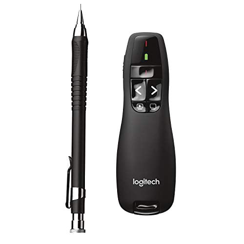 Logitech Wireless Presenter R400, Wireless Presentation Remote Clicker with 50 Red Laser Pointer 910-001356 - Walmart.com