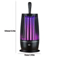 thumbnail image 3 of Lámpara eléctrica recargable para matar mosquitos Bug Zapper de 1200 mAh (negro), 3 of 8
