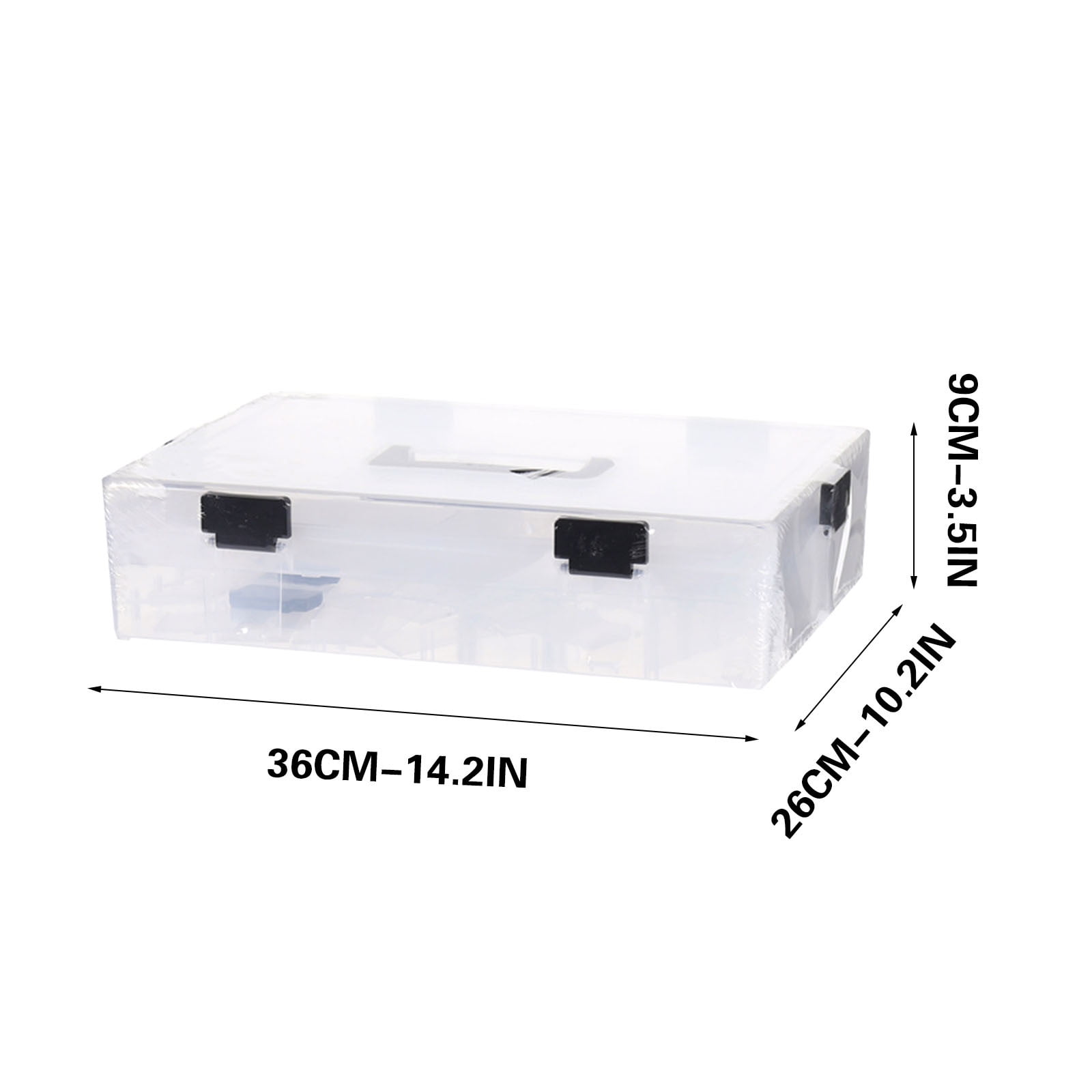 Large Building Block Storage Box with Buckle, Stackable Detachable Toy Organizer Bin for LEGO Bricks, Multi-Layer Plastic Sorting Container for Kids Room and Playroom