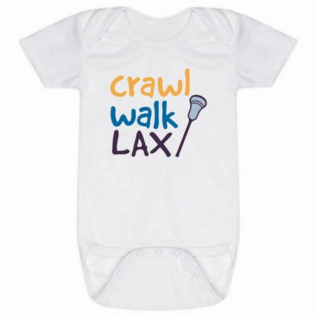 

Lacrosse Baby & Infant One Piece | Crawl Walk Lacrosse | Bodysuit Medium