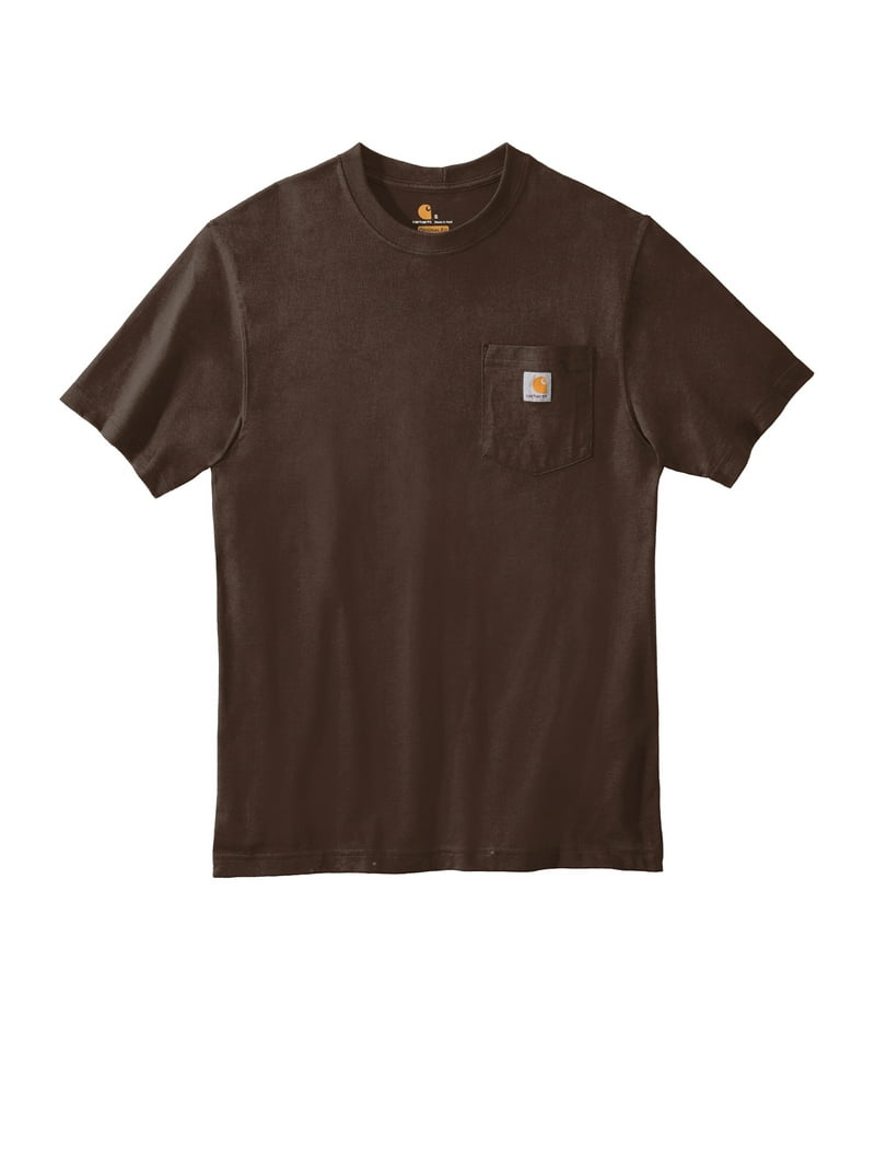 Carhartt Men's K87 Loose Fit Heavyweight Short Sleeve Pocket Logo