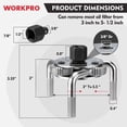 thumbnail image 2 of Llave de filtro de aceite WORKPRO universal ajustable de 76 mm a 140 mm, 2 of 7