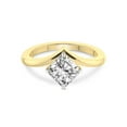 thumbnail image 4 of IGI Certified 2 Carat Cushion Shape Lab Grown Diamond Engagement Ring | 14K White Gold | Janes Chevron Lab Diamond Ring | FG-VS1-VS2 Quality Friendly Diamonds, 4 of 6