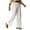 White, variant on LEBONYARD Winter Pants for Women,Women's Fashion Solid Color Loose Leisure Comfortable High Waist Wide Legs Straight Cylinder Pull Rope Full Length Pants Khaki S