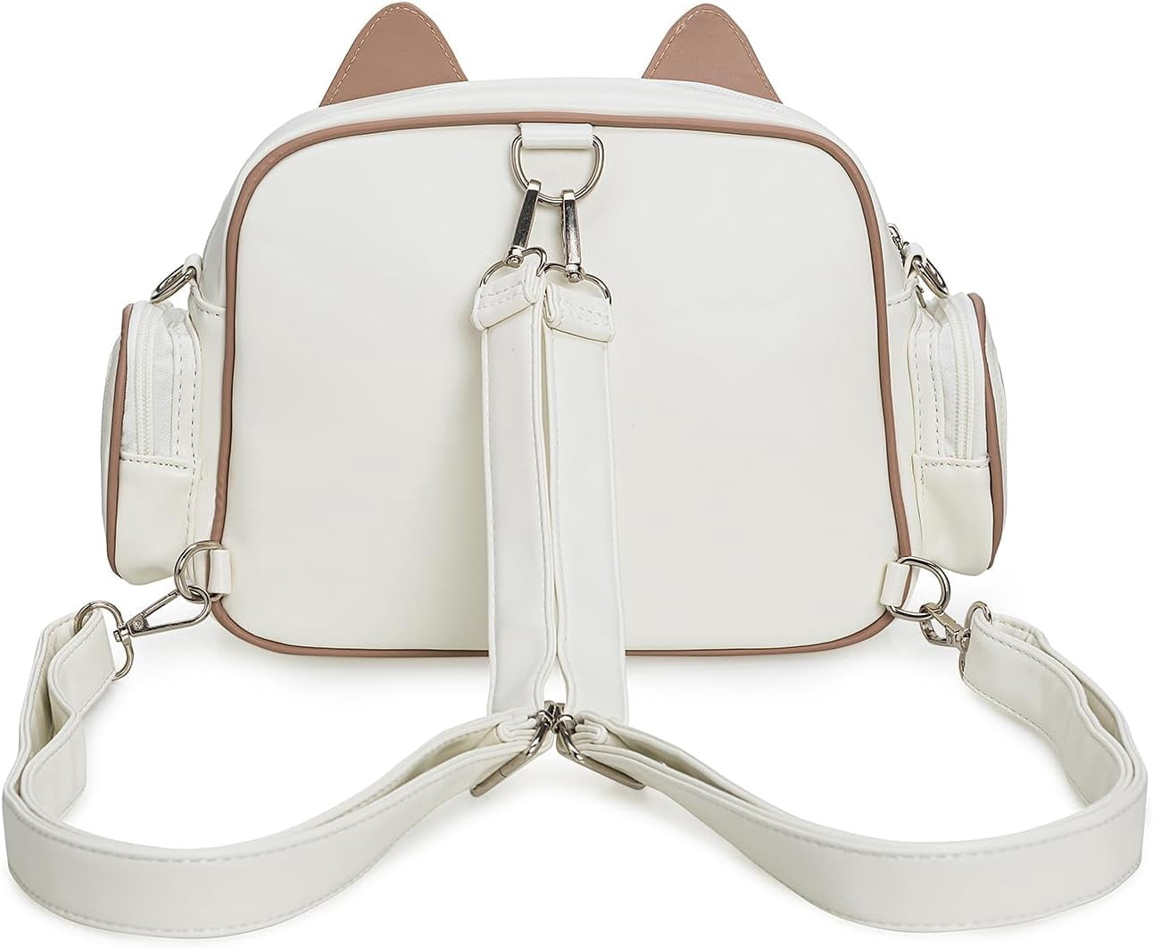 Kwuty Kawaii Ita Bag Backpack Crossbody Bag Cat Shoulder Bags Multi-Purpose Pin Display with Insert