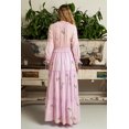 thumbnail image 5 of Vestido bohemio con bordado floral rosa de TEELYNN para mujer, vestidos casuales de manga larga 2023, vestidos vintage holgados de cintura alta, bata bohemia, 5 of 5
