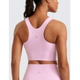 thumbnail image 2 of CRZ YOGA Butterluxe Racerback Longline Sports Bras for Women Padded Crop Workout Tank Top, 2 of 4
