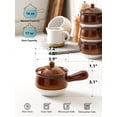 thumbnail image 4 of Juego de 4 tazones para sopa LE TAUCI, cebolla francesa, 470 ml, cerámica con tapa, 4 of 7
