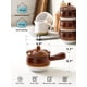 thumbnail image 4 of Juego de 4 tazones para sopa LE TAUCI, cebolla francesa, 470 ml, cerámica con tapa, 4 of 7